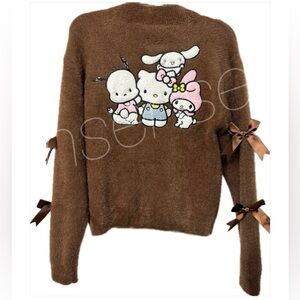 Sanrio Brown Hello Kitty Cardigan